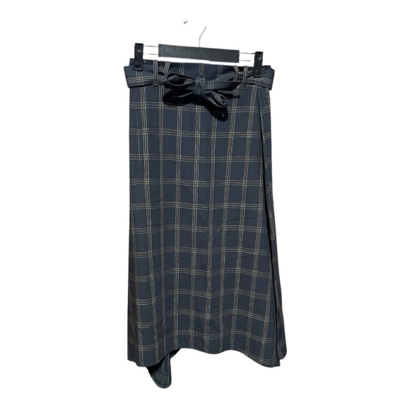 Scanlan Theodore Wool Plaid Belted Skirts - Picture 1 of 6